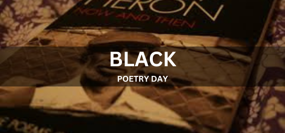 BLACK POETRY DAY [काली कविता दिवस]